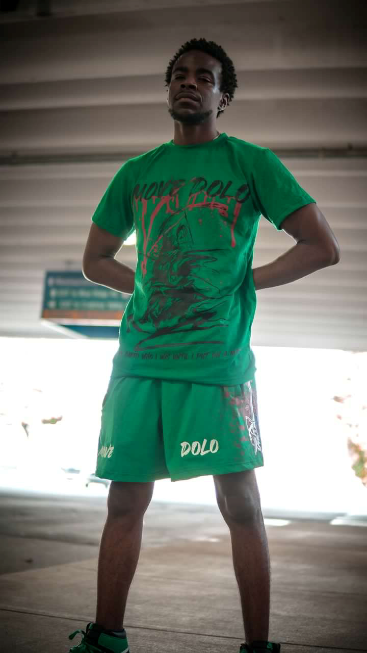 (Green) Shirt & Shorts Set (MoveDolo)